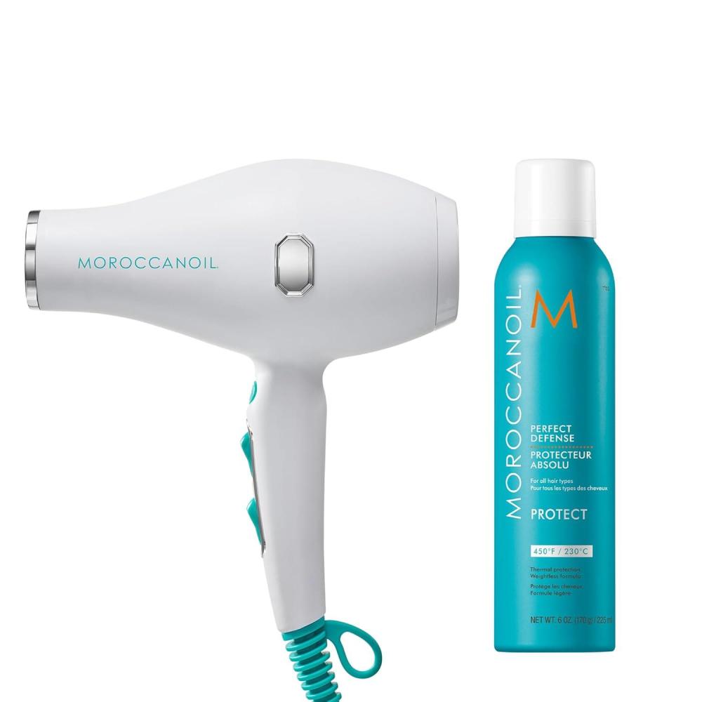 Moroccanoil Smart Styling Infrared Hair Dryer & Perfect Defense Bundle