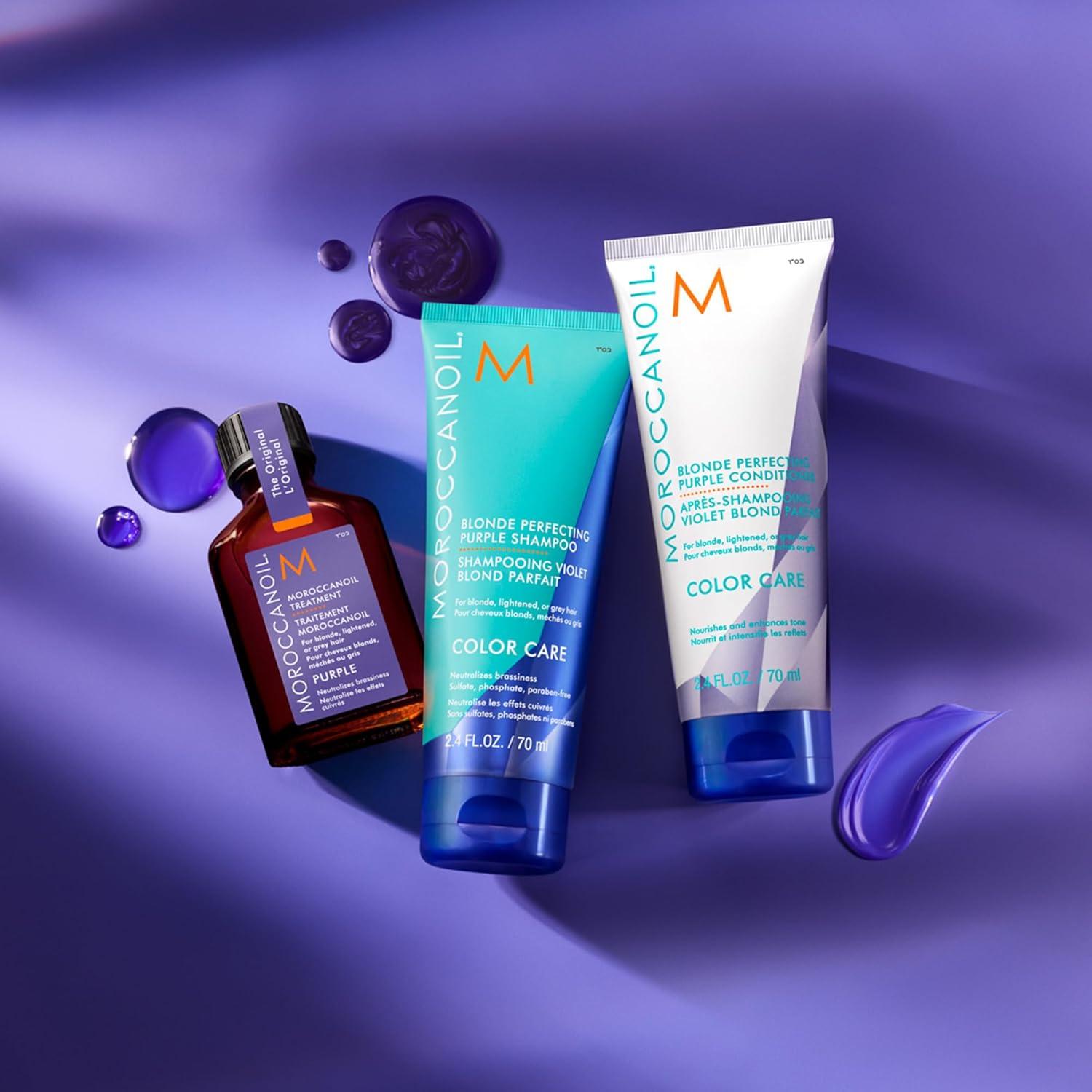Moroccanoil Blonde Perfecting Purple Shampoo(2.4 Ounce (Pack of 1))