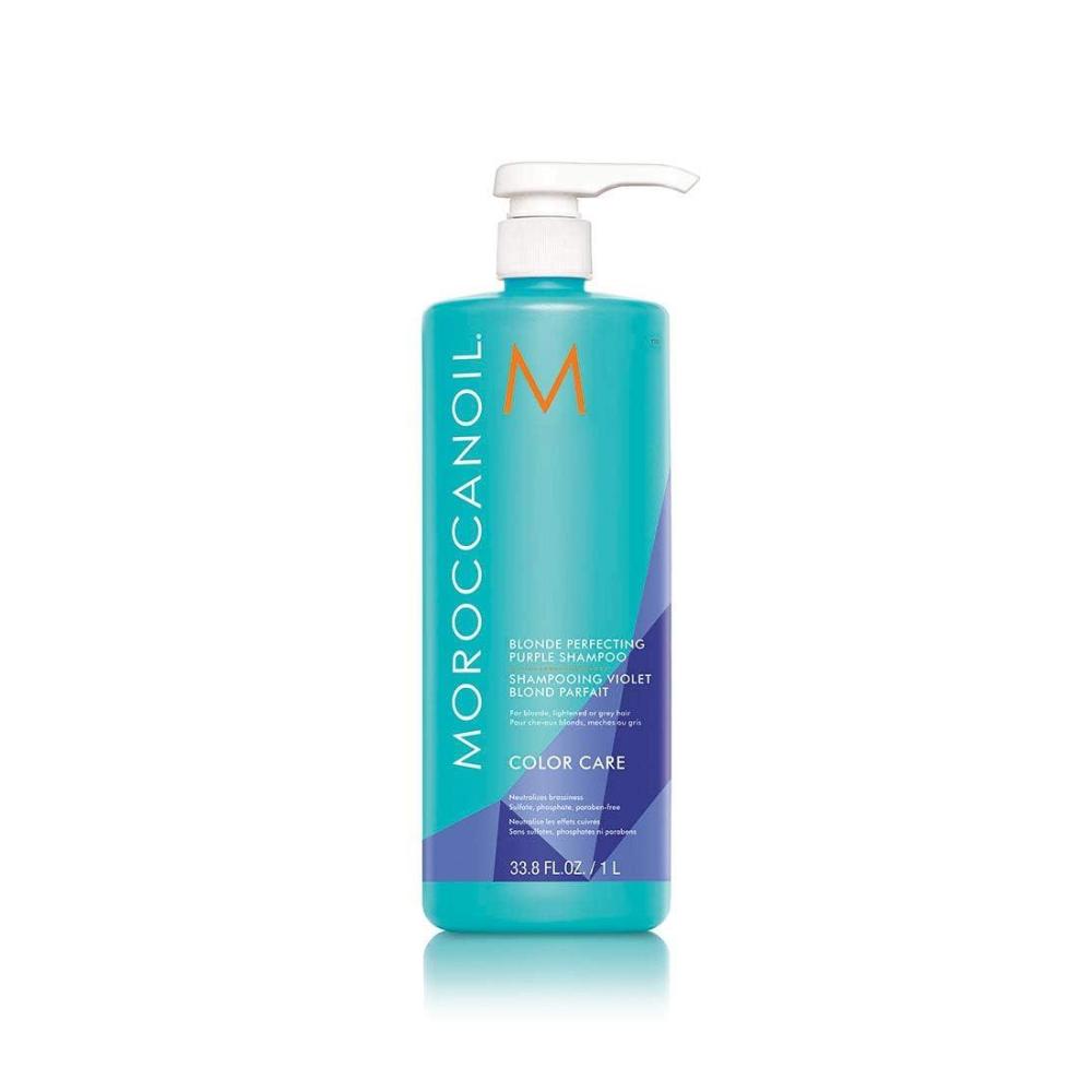Moroccanoil Blonde Perfecting Purple Shampoo(33.8 Ounce (Pack of 1))