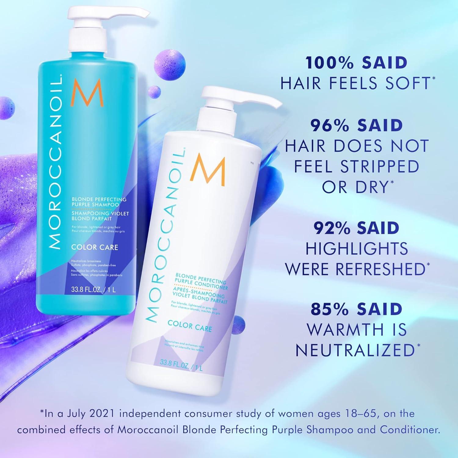 Moroccanoil Blonde Perfecting Purple Shampoo(33.8 Ounce (Pack of 1))