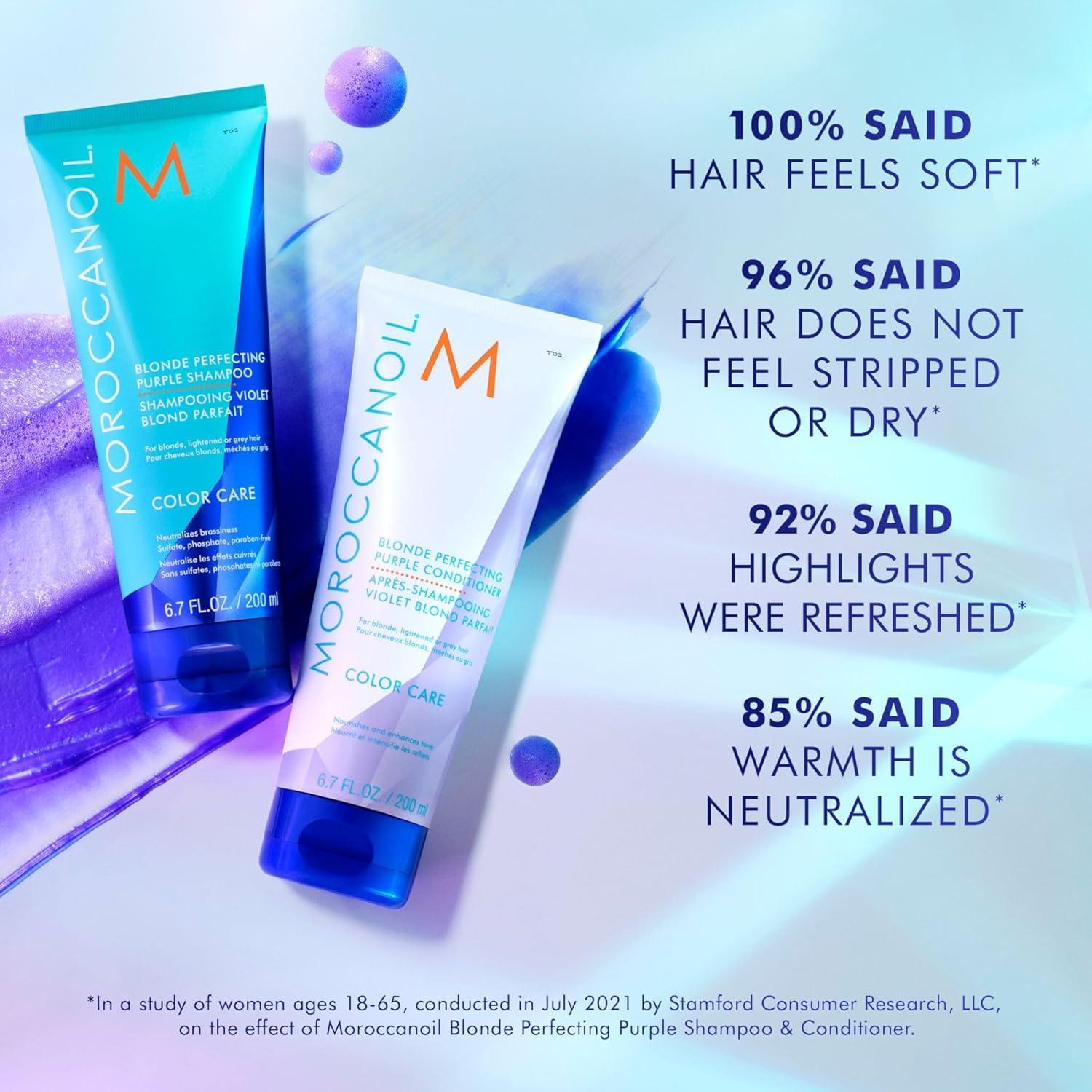 Moroccanoil Blonde Perfecting Purple Shampoo(6.7 Fl Oz (Pack of 1))