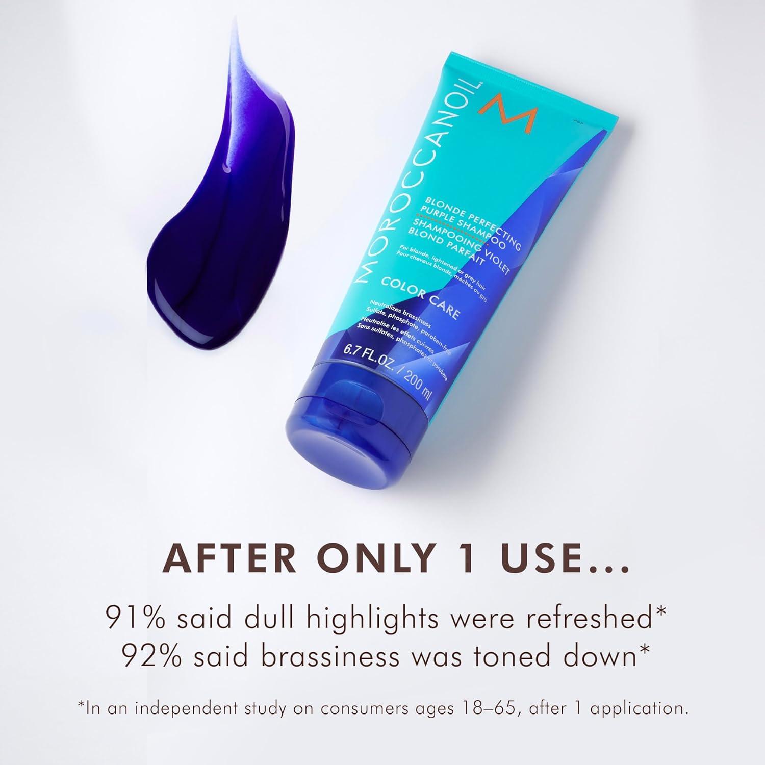 Moroccanoil Blonde Perfecting Purple Shampoo(6.7 Fl Oz (Pack of 1))