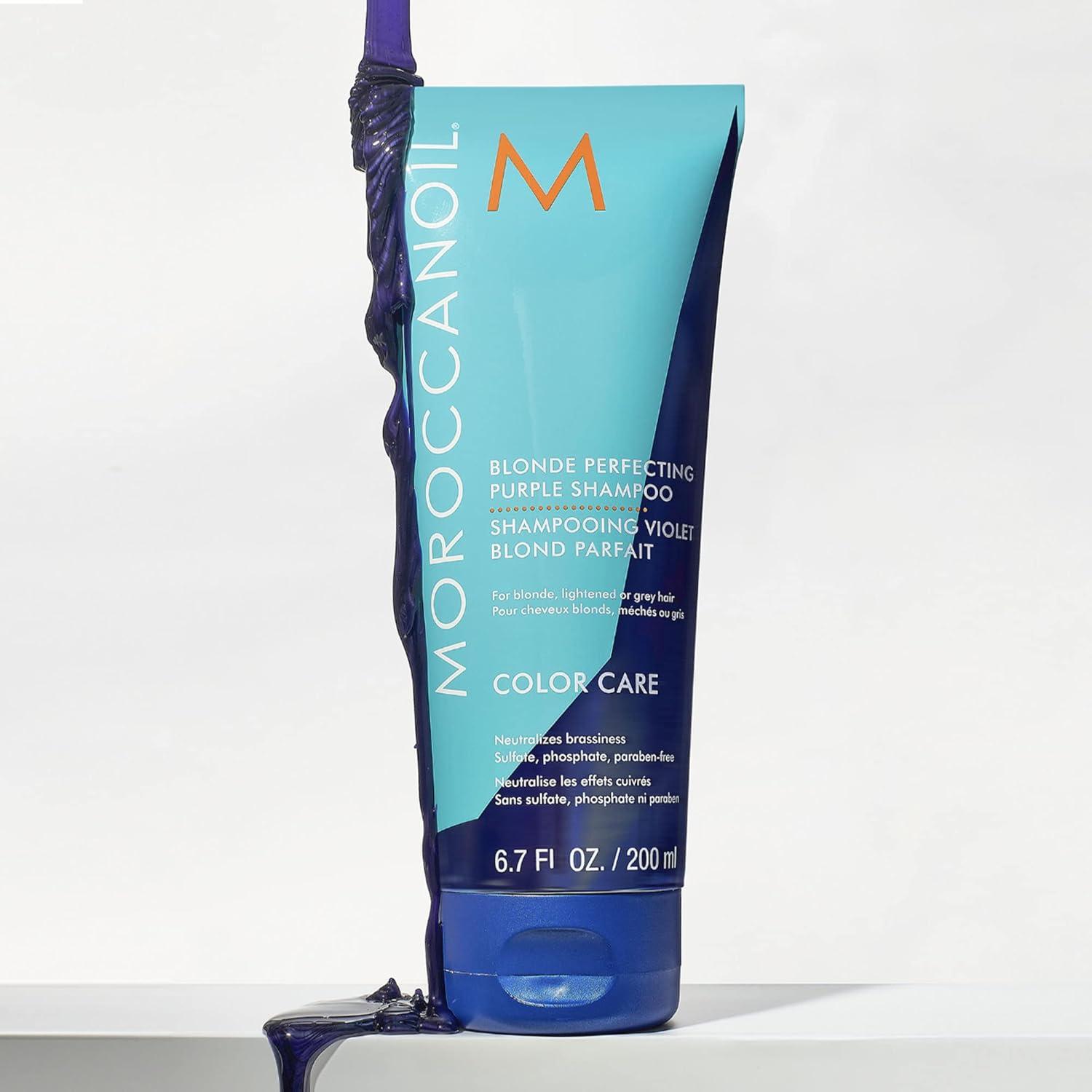 Moroccanoil Blonde Perfecting Purple Shampoo(6.7 Fl Oz (Pack of 1))