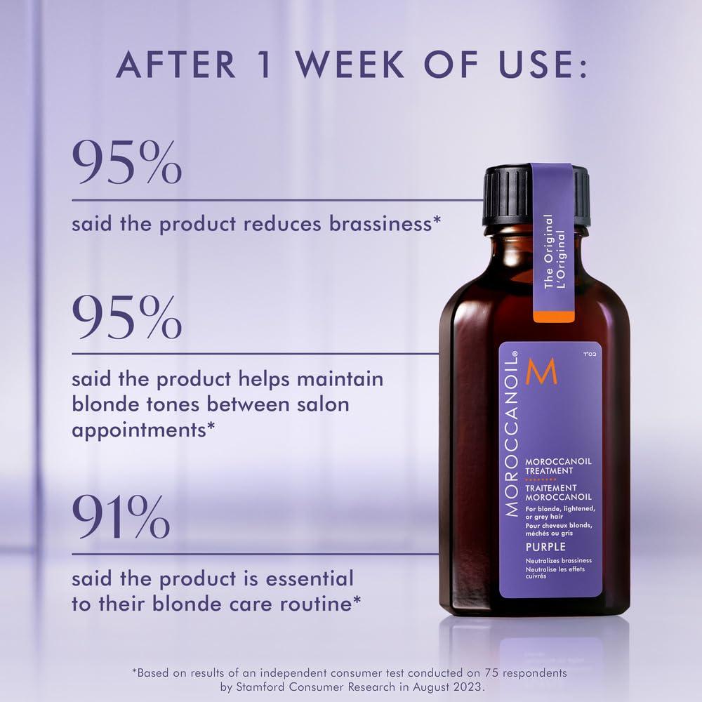 Moroccanoil Treatment Purple Hair Oil for Blonde Hair(1.7 Fl Oz (Pack of 1))