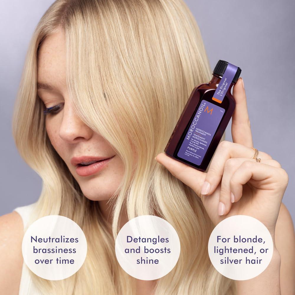 Moroccanoil Treatment Purple Hair Oil for Blonde Hair(1.7 Fl Oz (Pack of 1))