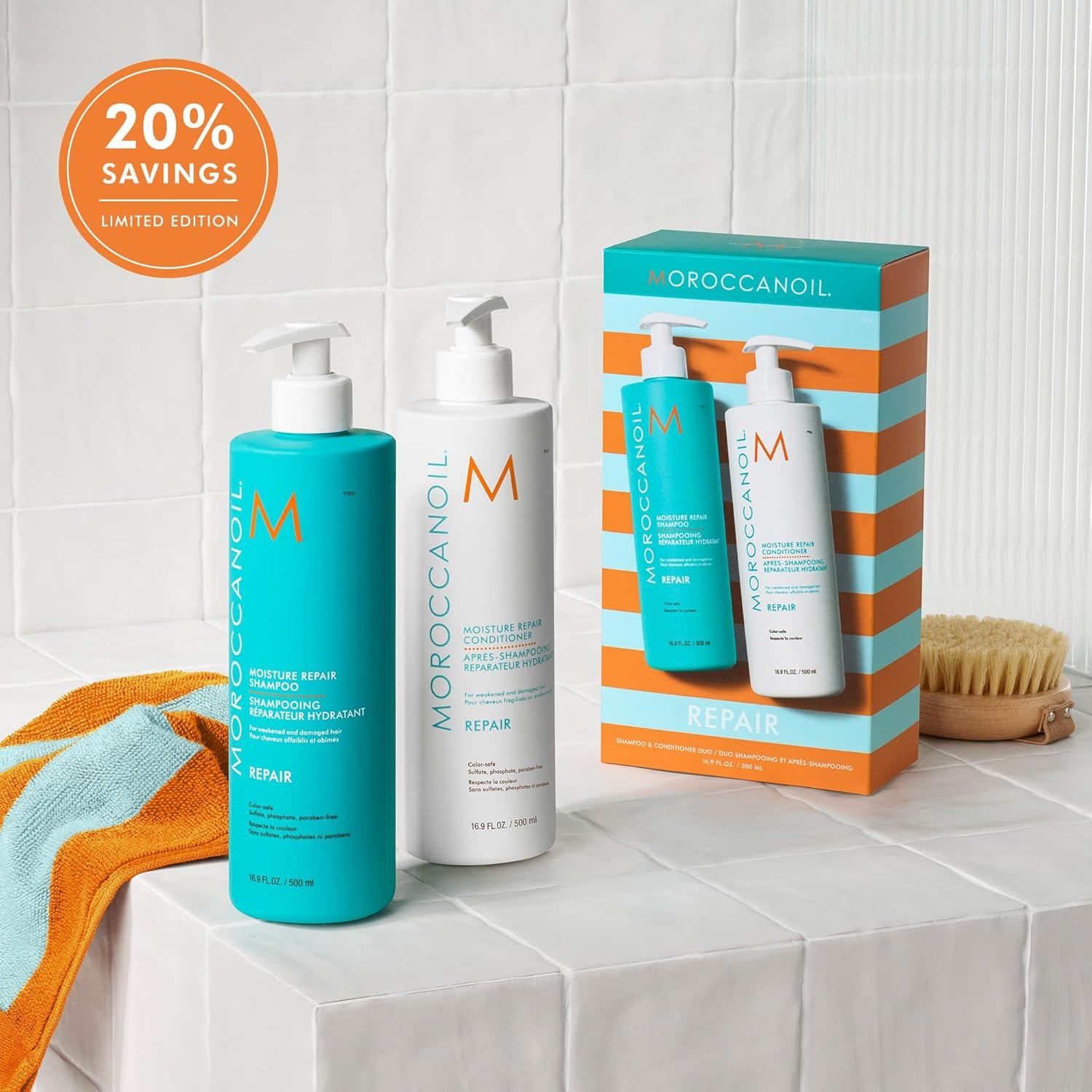 Moroccanoil Shampoo & Conditioner Half-Liter Set(Moisture Repair)
