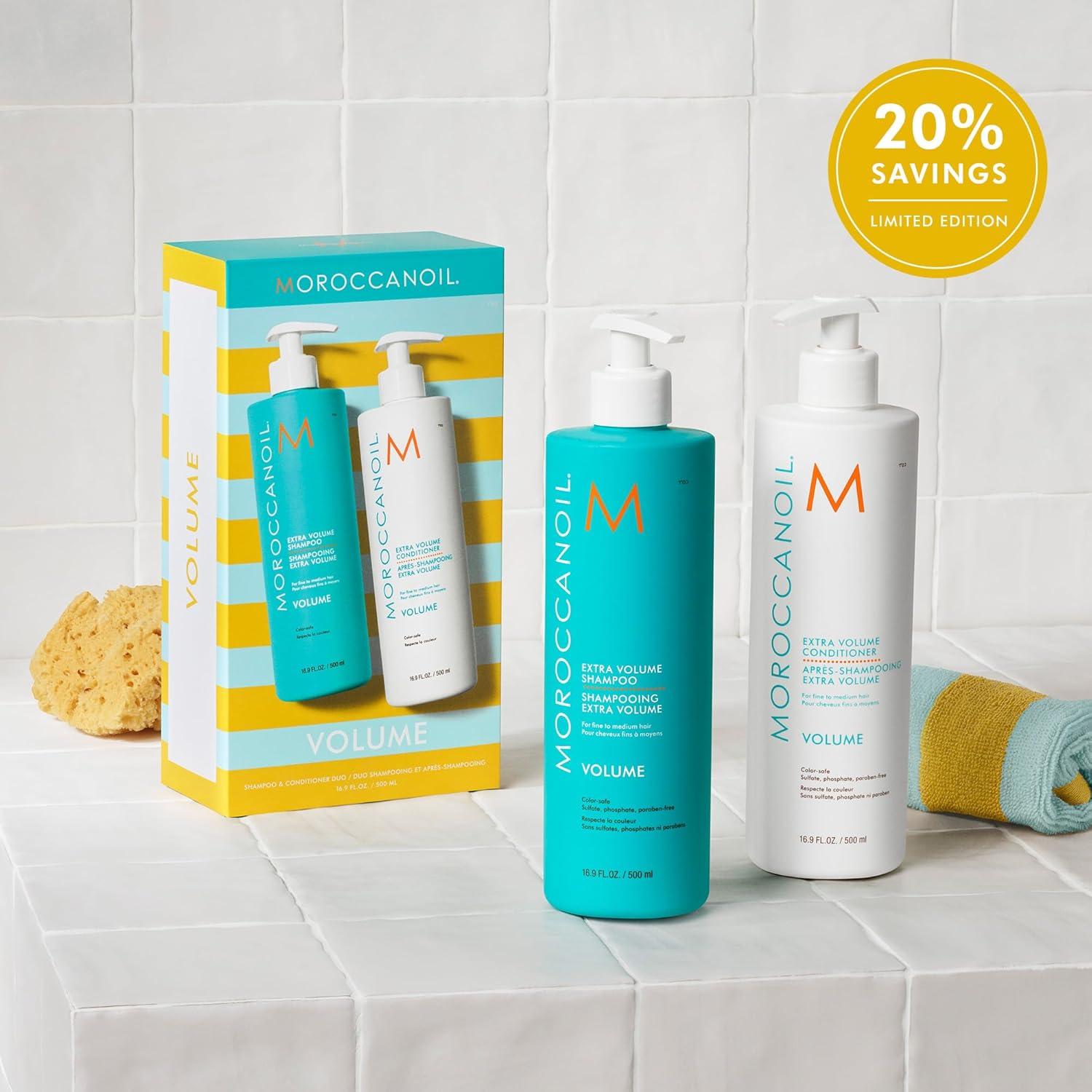Moroccanoil Shampoo & Conditioner Half-Liter Set(Extra Volume)