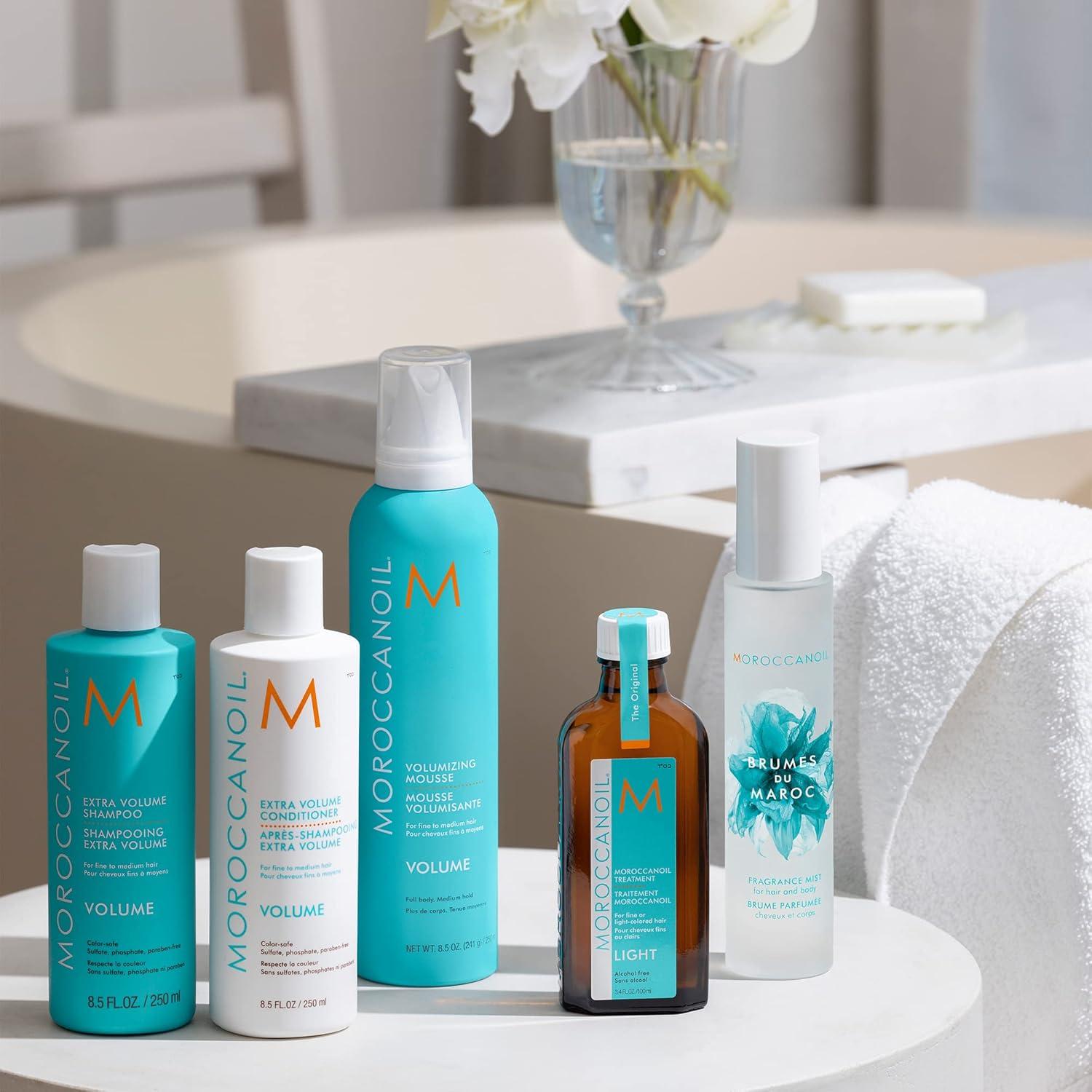 Moroccanoil Extra Volume Shampoo and Conditioner Bundle, 8.5 Fl. Oz Set