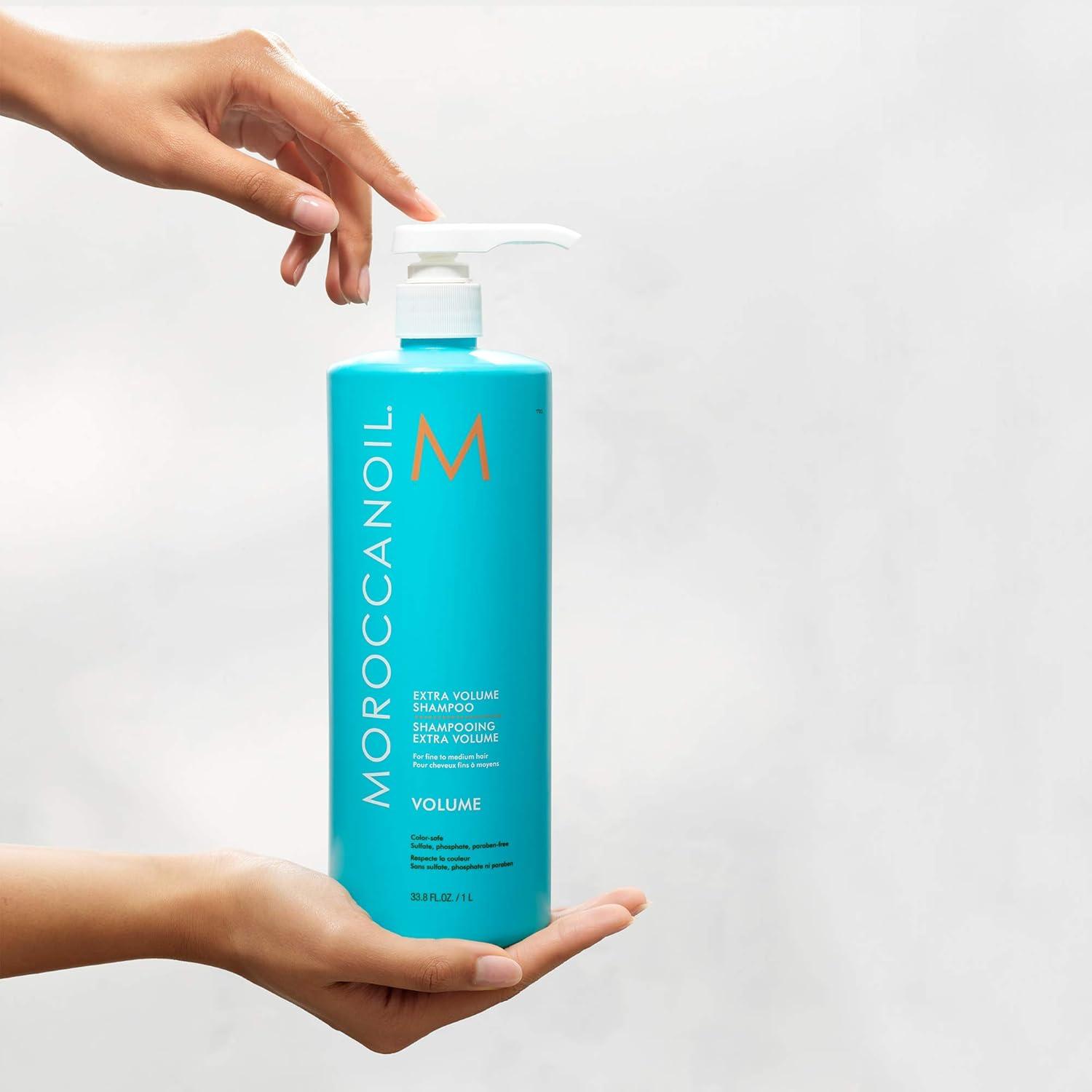 Moroccanoil Extra Volume Shampoo and Conditioner Bundle(33.8 Fl Oz)