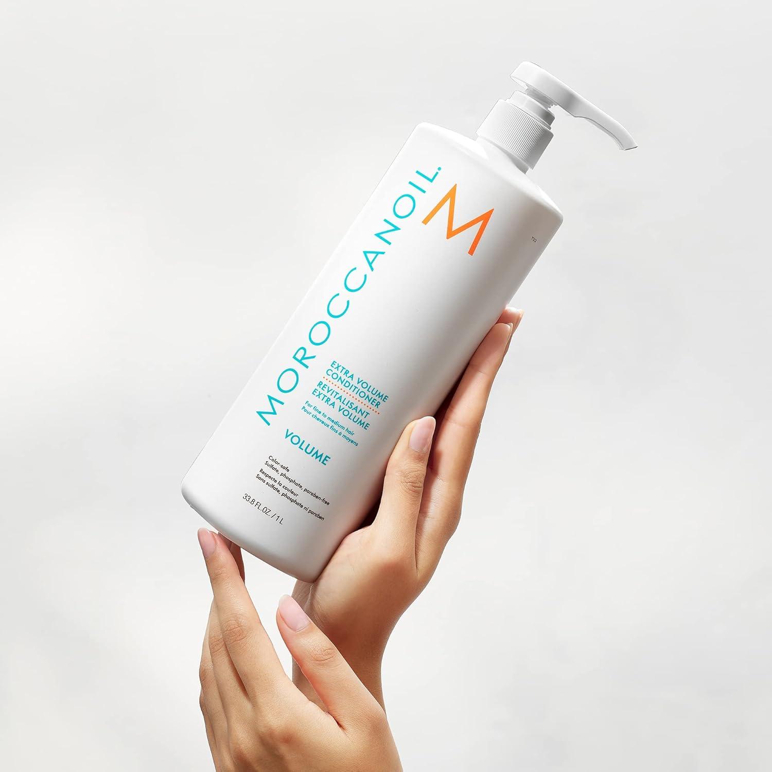 Moroccanoil Extra Volume Shampoo and Conditioner Bundle(33.8 Fl Oz)
