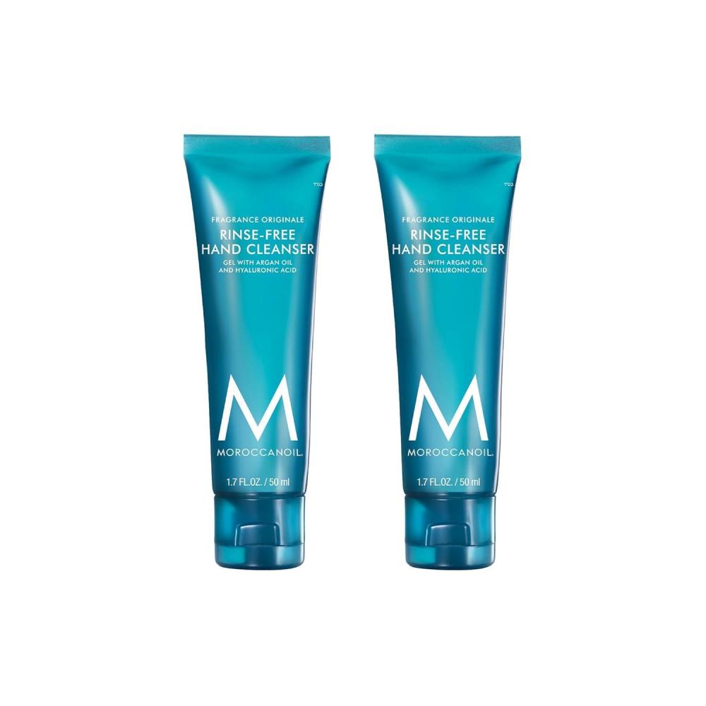Moroccanoil Rinse-Free Hand Cleanser with Hyaluronic Acid(1.7 Fl. Oz. (Pack of 2))