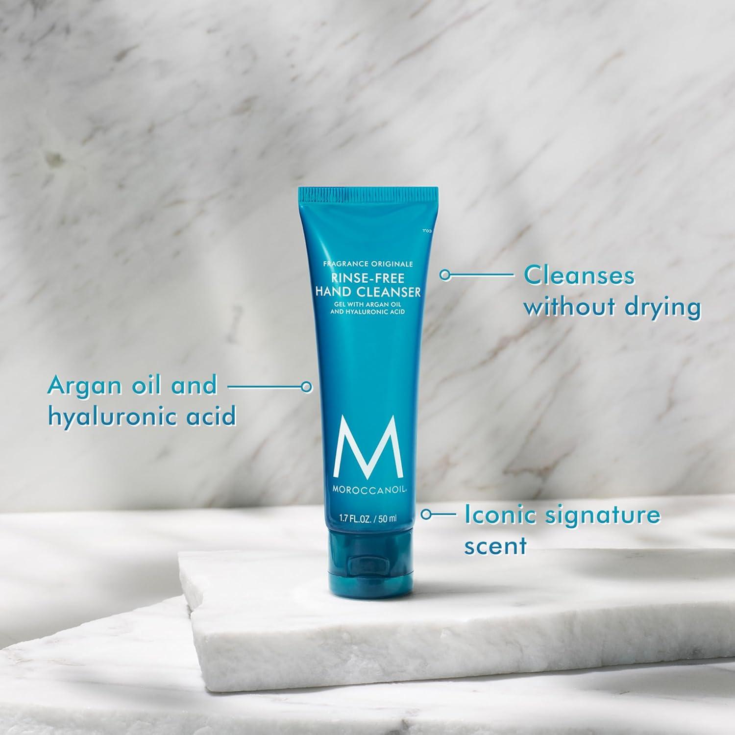 Moroccanoil Rinse-Free Hand Cleanser with Hyaluronic Acid(3.4 Fl. Oz.)